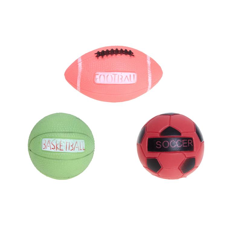 BOLA VINIL ESPORTES SORTIDAS 7,5CM