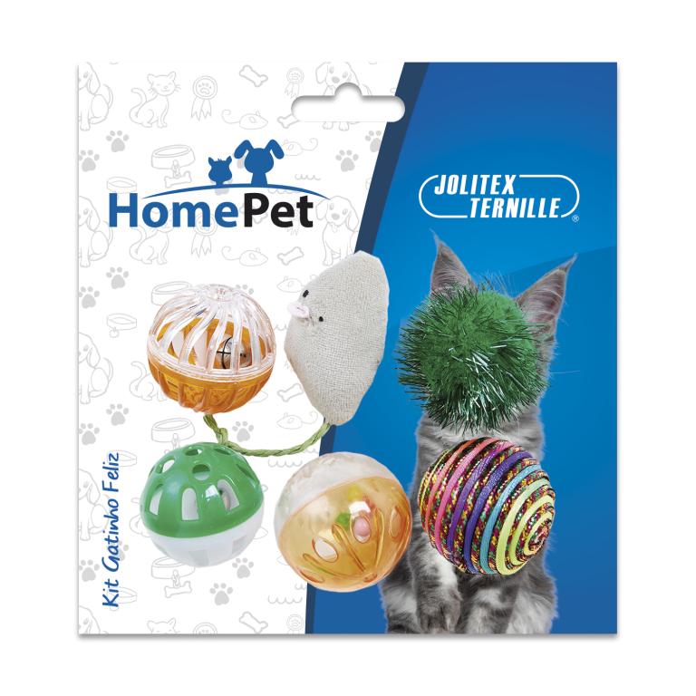 KIT GATINHO FELIZ C 6 UNIDADES