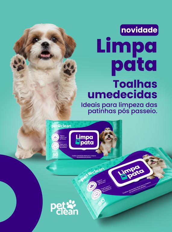 TOALHAS UMEDECIDAS LIMPA PATA