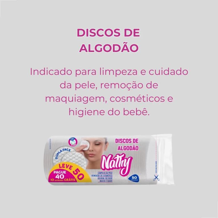 Algodão Disco c/50un - NATHY