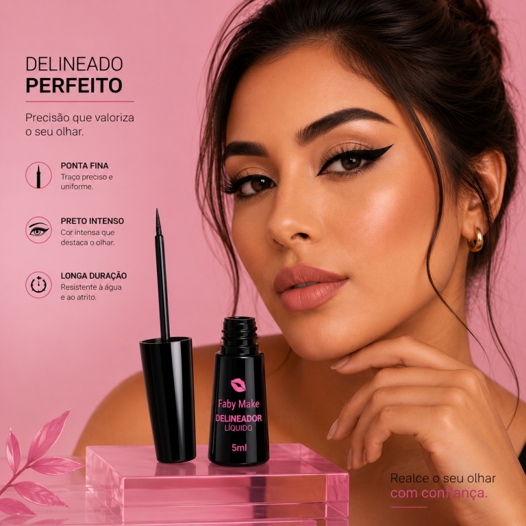 Delineador Liquido 3ml - FABY MAKE