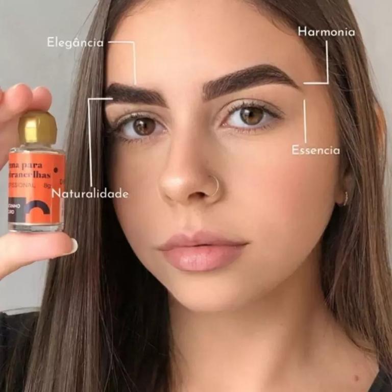 Henna para Sobrancelhas Castanha ESCURO 1,5g - DELLA & DELLE