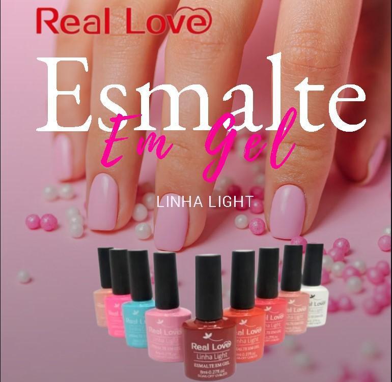 Esmalte em Gel UV/LED Linha Light 12ml - REAL LOVE