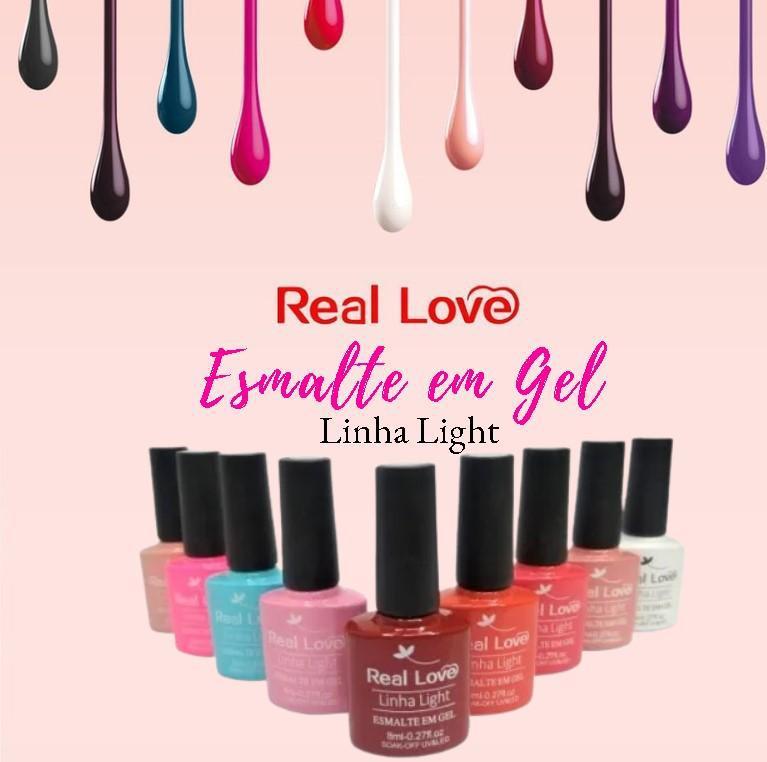 Esmalte em Gel UV/LED Linha Light 12ml - REAL LOVE
