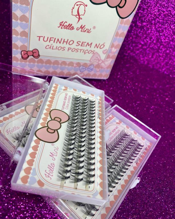 CILIOS TUFINHO CURVATURA D 10P10MM - HELLO MINI