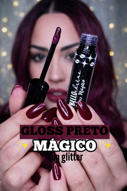 GLOSS LABIAL MÁGICO PRETO 4ML - BELLO CHARME