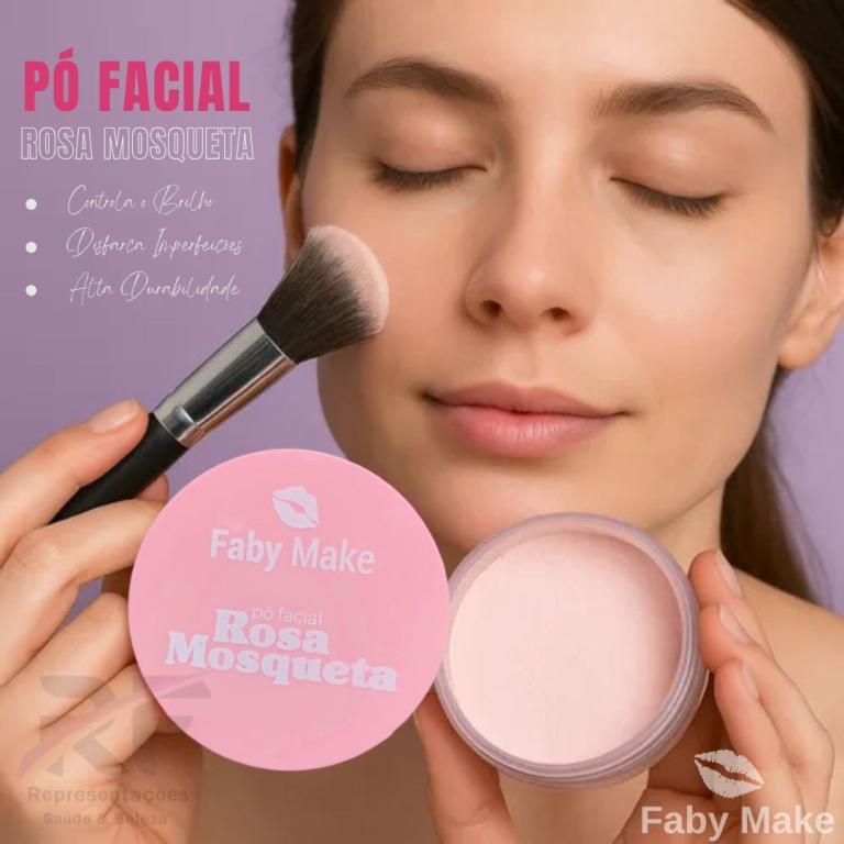Po Facial Rosa Mosqueta 15g - FABY MAKE