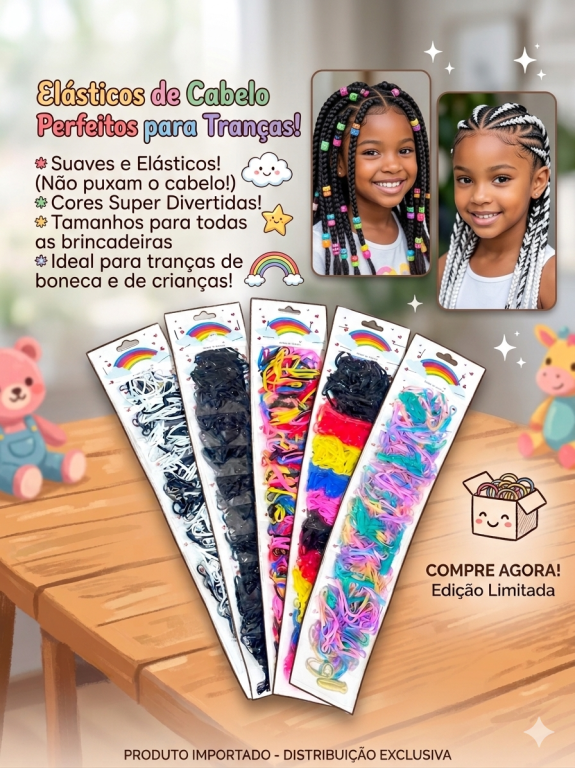 LIGUINHA DE CILICONE PRETO/BRANCO CART C/10PCT