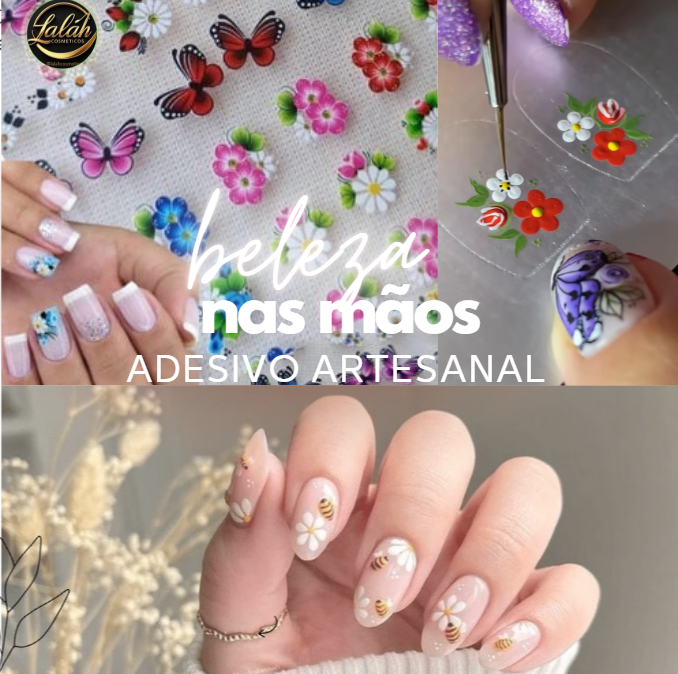 Adesivo Artesanal para Unhas pct c/10und