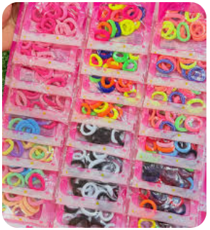 Xuxinha Colorida Cartela com 24 Pacotes - MISS FRANCE