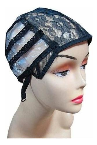 Touca Base para Confecção de Peruca Lace Preta