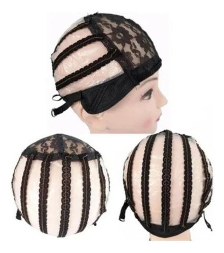 Touca Base para Confecção de Peruca Lace Preta