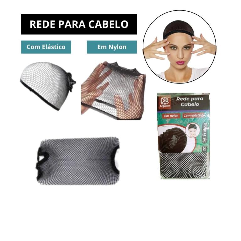 Touca Rede para Cabelo Preta