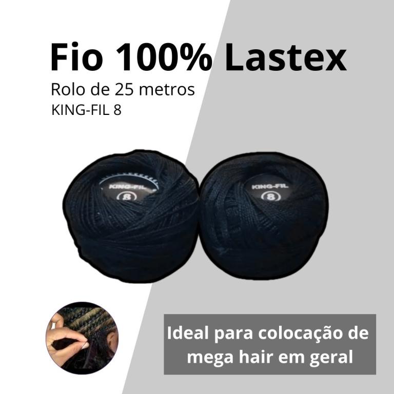 Linha de Entrelace Lastex para Cabelo 25m