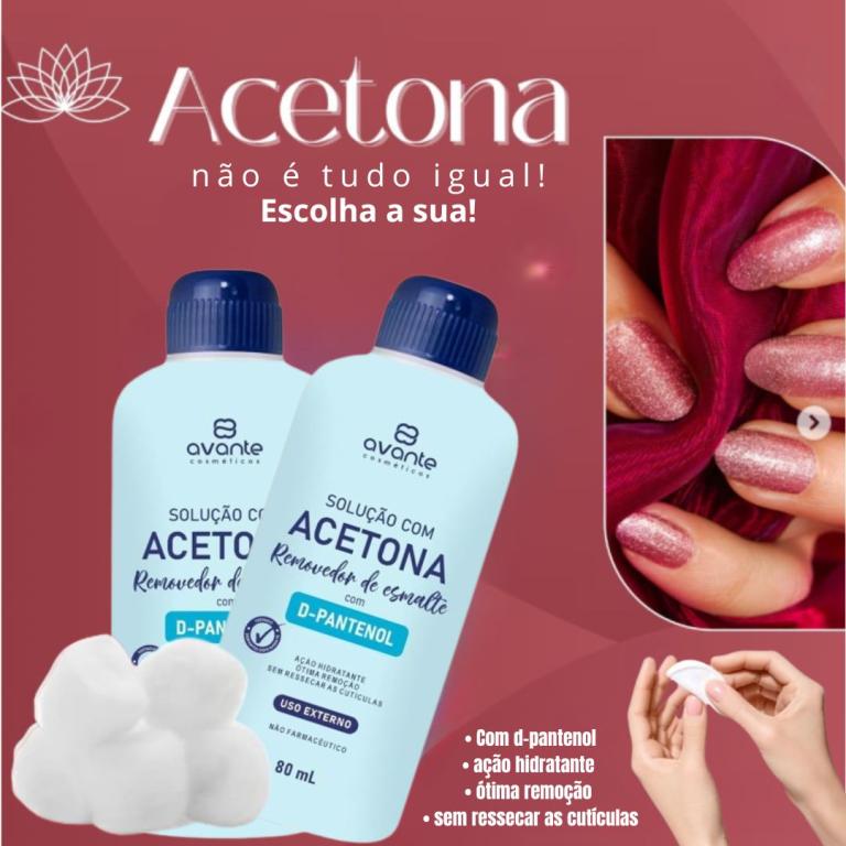 Acetona com D-pantenol 80ml - AVANTE