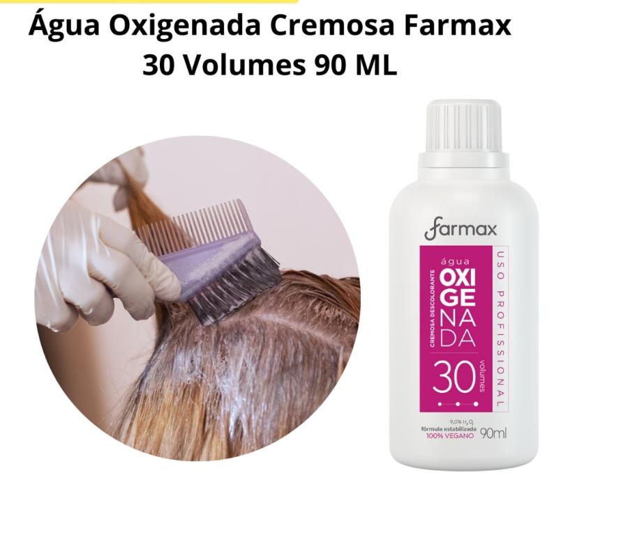 Agua Oxigenada Cremosa 30 Volumes 90ml - FARMAX