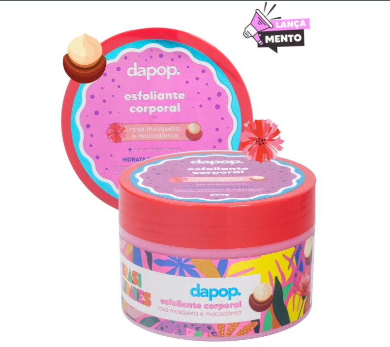 Esfoliante Corporal Rosa Mosqueta e Macadâmia 250g - DAPOP