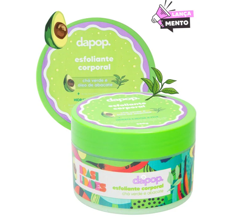Esfoliante Corporal Chá Verde e Abacate 250g - DAPOP