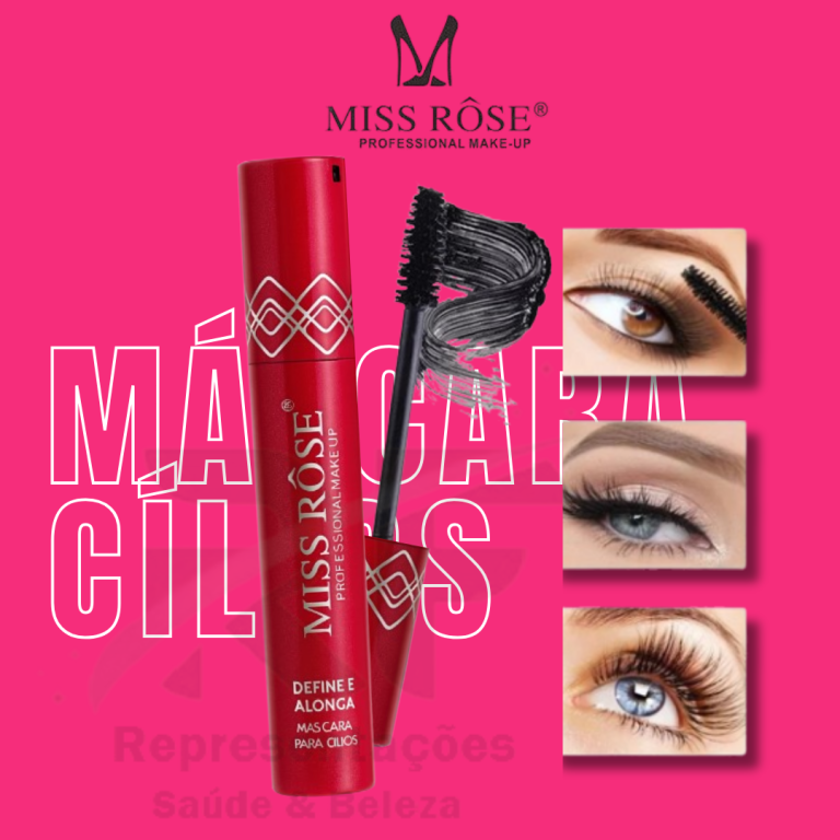 Mascara para Cilios Define e Alonga 5ml - MISS ROSE