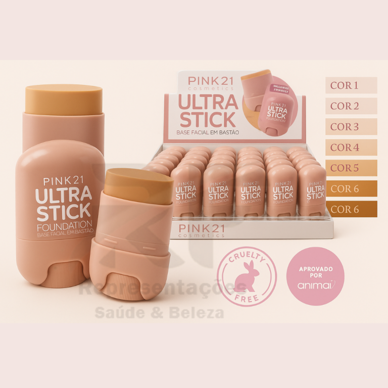 Base Facial em Bastão Ultra Stick 14g - PINK21
