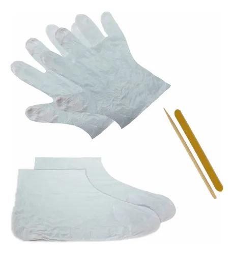 Kit Luva/Sapatilha/Lixa /Palito com Creme Emoliente