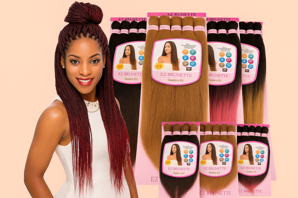 Cabelo Jumbo Fibra Premium Tranças Afro 300g - EZ BRUNETTE