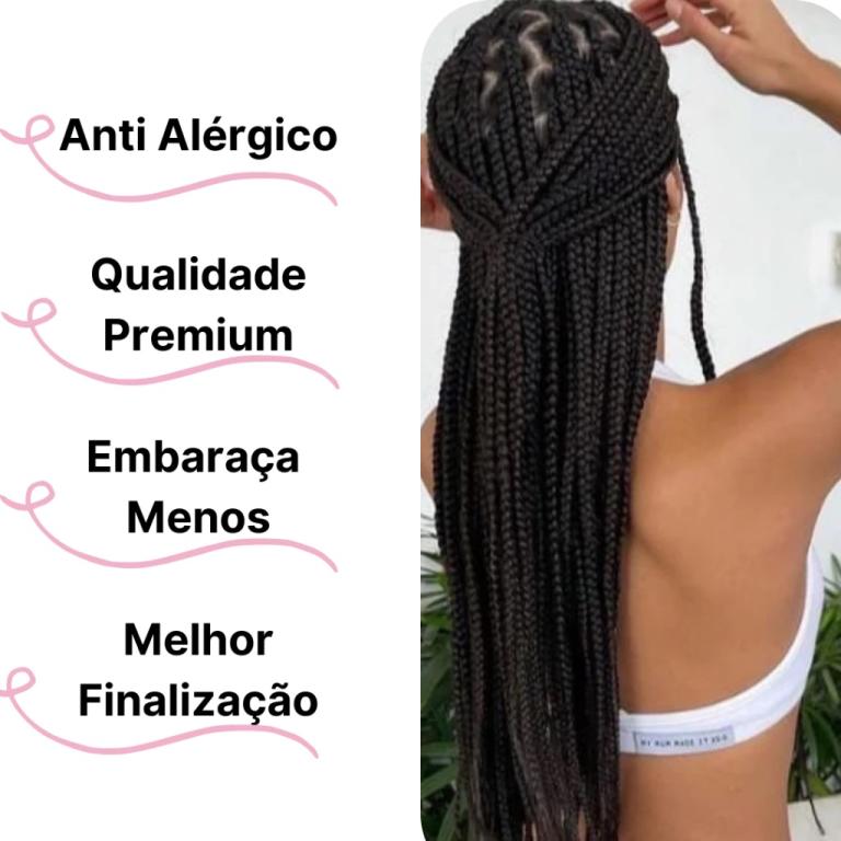 Cabelo Jumbo Fibra Premium Tranças Afro 300g - EZ BRUNETTE