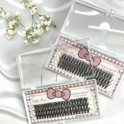 CILIOS TUFINHO SEDA CURV D 10P 8MM - HELLO MINI