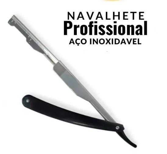 Navalha Navalhete Profissional Aço Inox - FABY MAKE