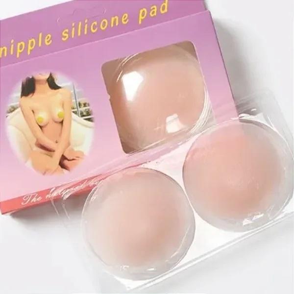 Protetor Tapa Mamilos Silicone Adesivo Reutilizável 01 Par