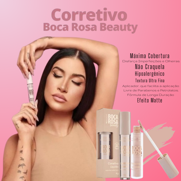 Corretivo Liquido Beauty By Payot 4g - BOCA ROSA
