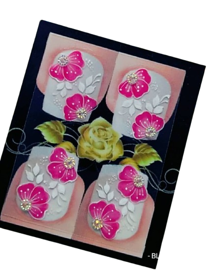 Adesivo Artesanal Casadinha para Unhas c/ 2 pares