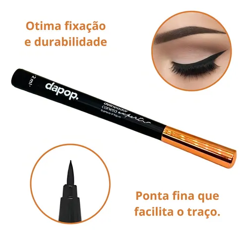 Caneta Delineadora para Olhos Preta - DAPOP