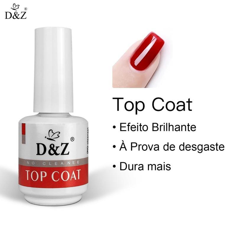 Top Coat Branco 15ml - D&Z