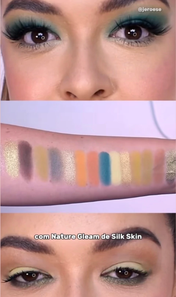 PALETA DE SOMBRAS NATURE GLEAM SILK SKIN - RUBY ROSE