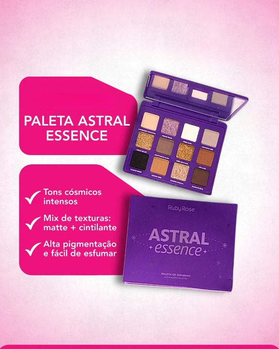 PALETA DE SOMBRAS ASTRAL ESSENCE - RUBY ROSE