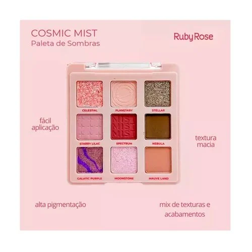 PALETA DE SOMBRAS COSMIC MIST RUBY ROSE