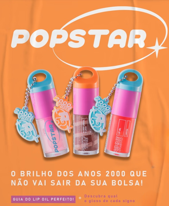 Lip Gloss Labial Party Me Popstar 4,9g - RUBY ROSE