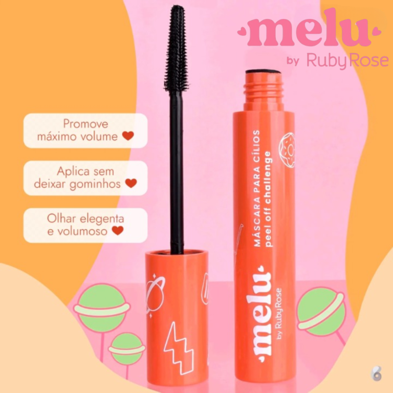 Mascara de Cilios Peel Off Challenge Melu 14,5g - RUBY ROSE
