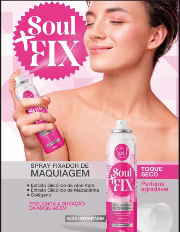 Spray Fixador de Maquiagem Soul+Fix 150ml - SOUL