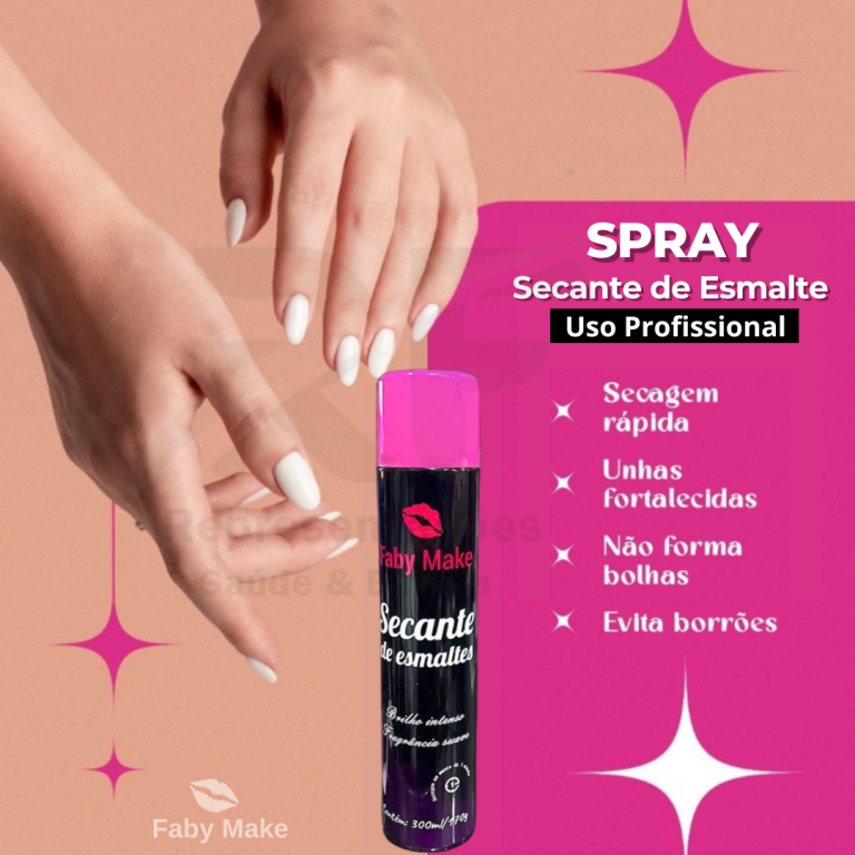 Spray Secante de Esmaltes 300ml - FABY MAKE