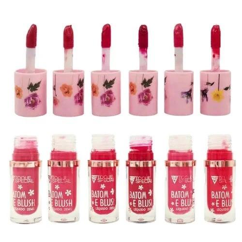 BATOM E BLUSH LÍQUIDO 2 EM 1 - TOQUE SPECIAL