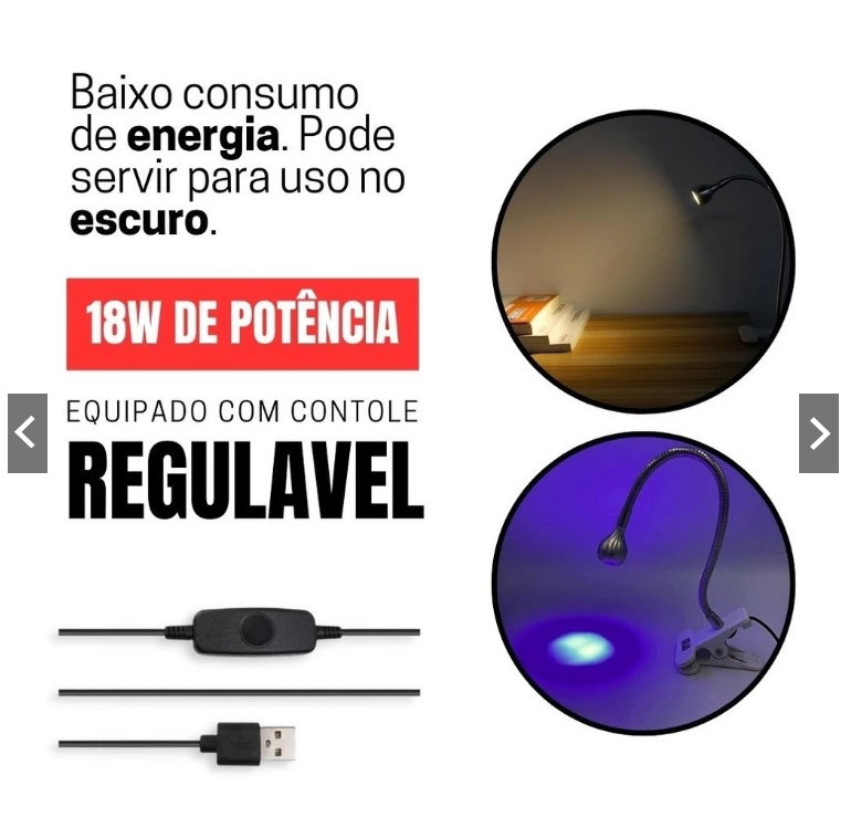 Mini Cabine Lanterna Clip de mesa Led UV para Unhas em Gel
