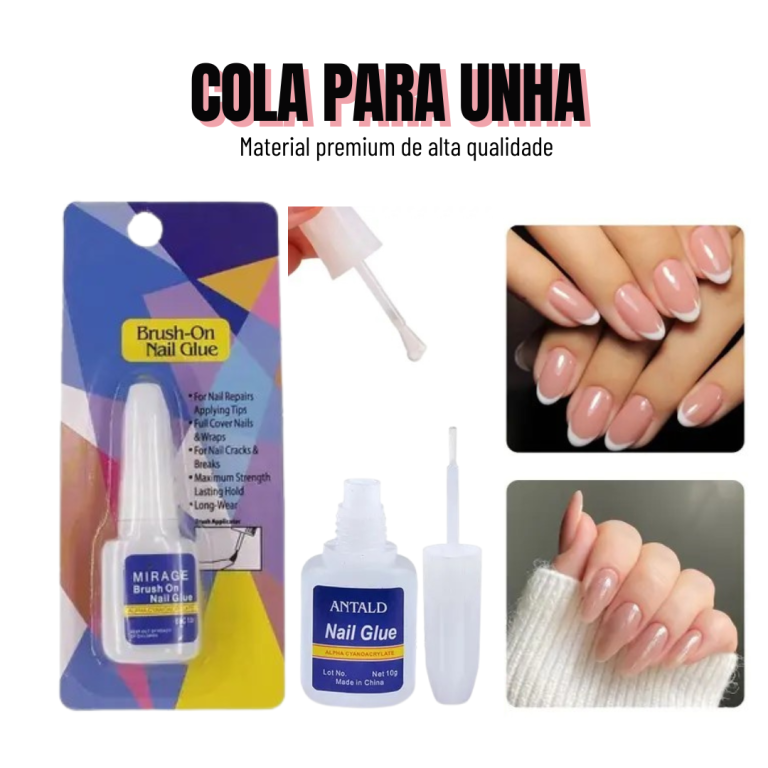 Cola para Unhas Postiças c/ Aplicador 10g