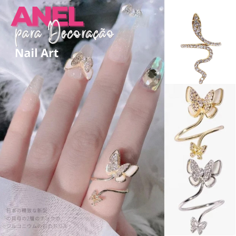Anel de Unha para Foto Nail Art - REAL LOVE