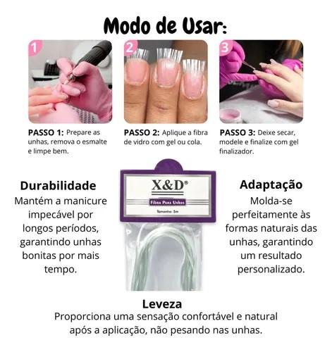 FIBRA PARA UNHAS 5 METROS - X&D