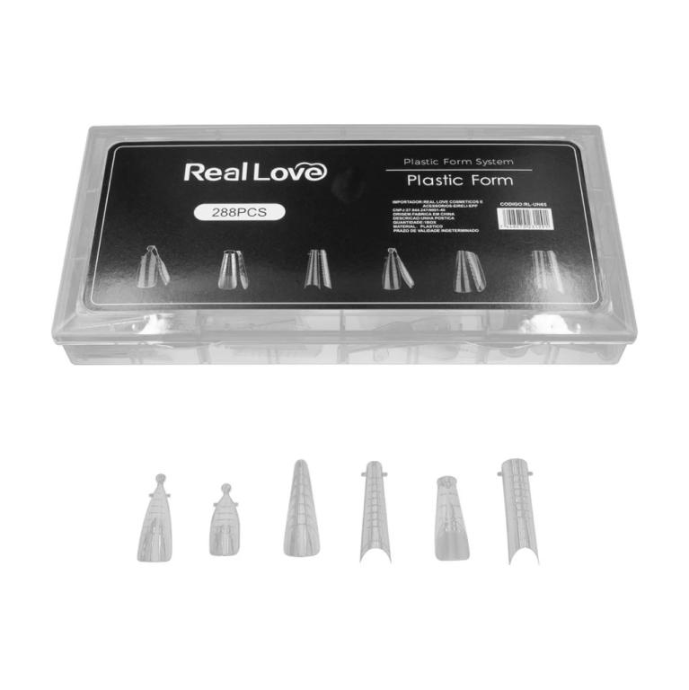 Molde F1 Box Mix Alongamento Poligel 288 peças - REAL LOVE