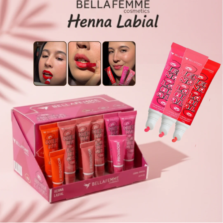 Henna Labial Longa Duração 15g - BELLA FEMME
