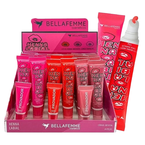 Henna Labial Longa Duração 15g - BELLA FEMME