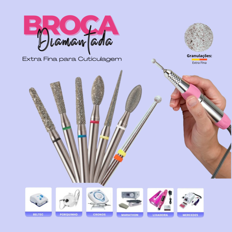 Broca Diamantada Granulação Extra Fina